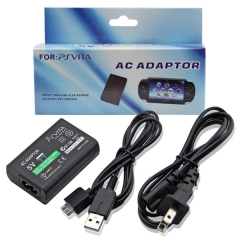 AC Adapter with USB cable for PS Vita (US Plug)