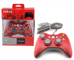 USB Wired Vibration Gamepad Joystick For PC Controller For Windows 7 / 8 / 10 Not for Xbox 360 Joypad  *Red