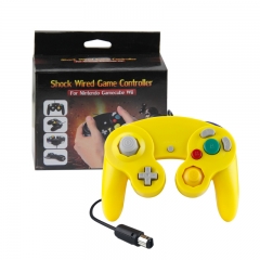 Wired Controller for Nintendo GameCube GC and Wii Console Classic Joypad (Yellow)