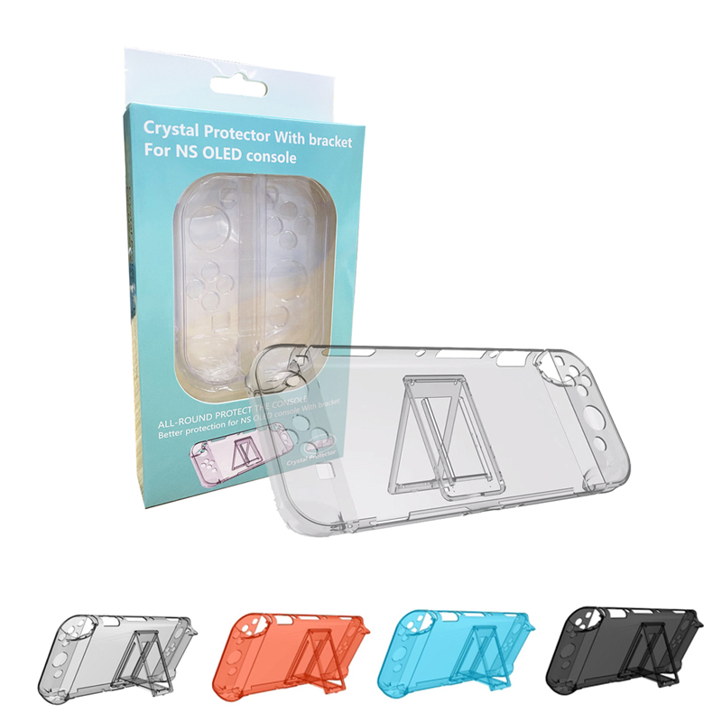 HONSON Clear Protective Crystal Case with Bracket For Nintendo Switch ...