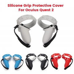 Protective Cover For Oculus Quest 2 VR Touch Controller Silicone Case Skin Handle Grip Cover For Oculus Quest 2 VR Accessories With hand strap*A pair
