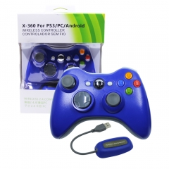 XBOX 360/PC 2.4G wireless controller neutral Packing /Blue