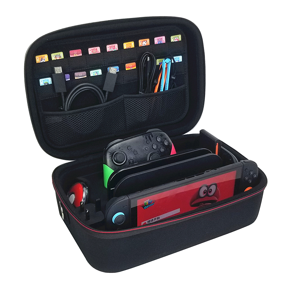 HONSON Nintendo Switch OLED Case, Large Carrying Storage Bag with 18 ...